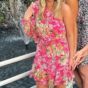 HEMANT AND NANDITA Pink multi color dress.